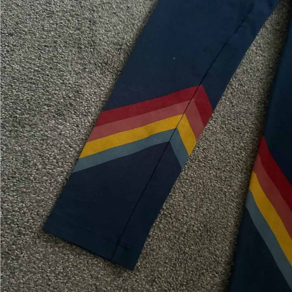 Tea Collection Rainbow Chevron Leggings Sz 10